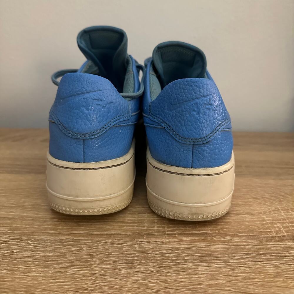 NIKE Women's Size 8 Air Force 1 Sage Low University Blue Sneakers - Picture 5 of 6